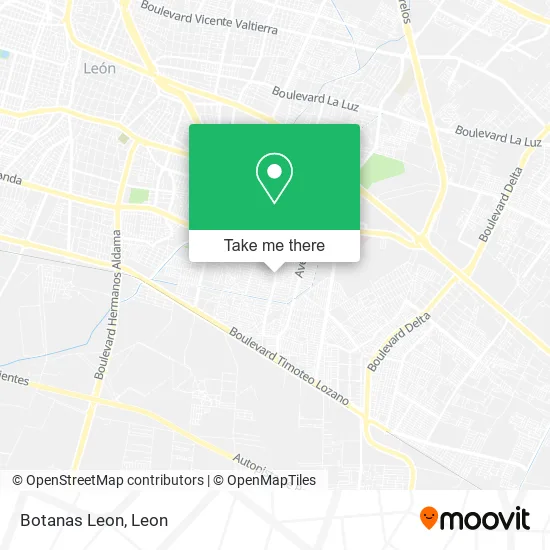 Botanas Leon map