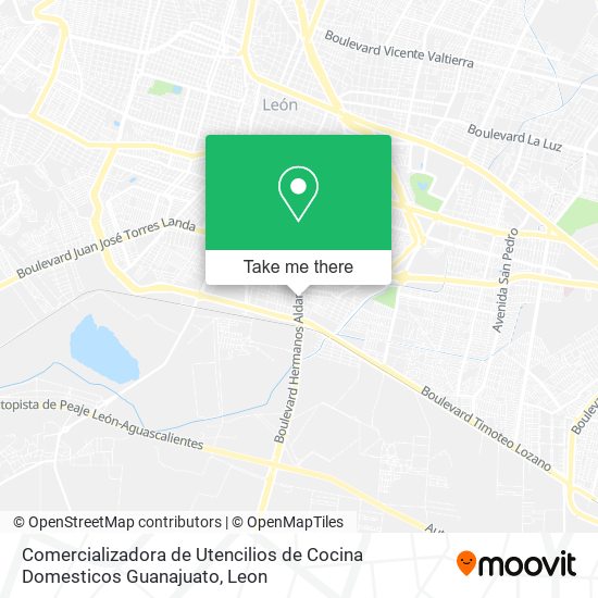 Comercializadora de Utencilios de Cocina Domesticos Guanajuato map