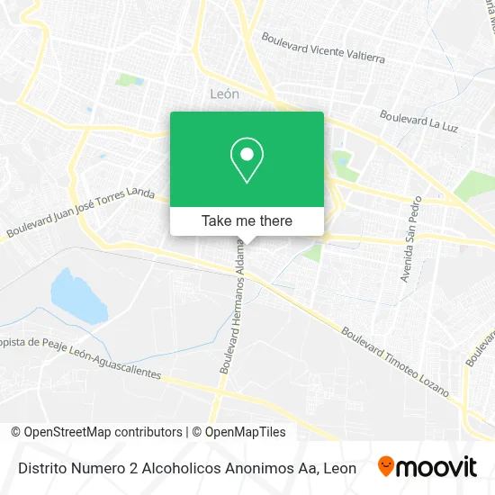 Distrito Numero 2 Alcoholicos Anonimos Aa map