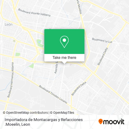 Mapa de Importadora de Montacargas y Refacciones .Moeelin