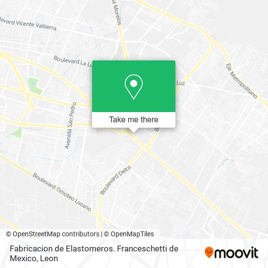 Fabricacion de Elastomeros. Franceschetti de Mexico map