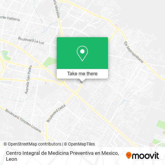 Mapa de Centro Integral de Medicina Preventiva en Mexico