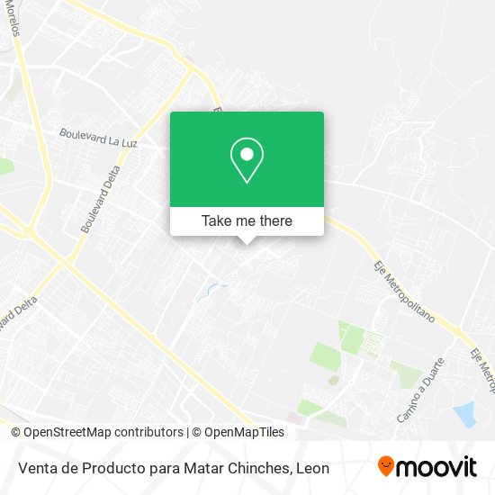 Mapa de Venta de Producto para Matar Chinches