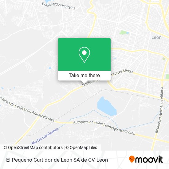 Mapa de El Pequeno Curtidor de Leon SA de CV