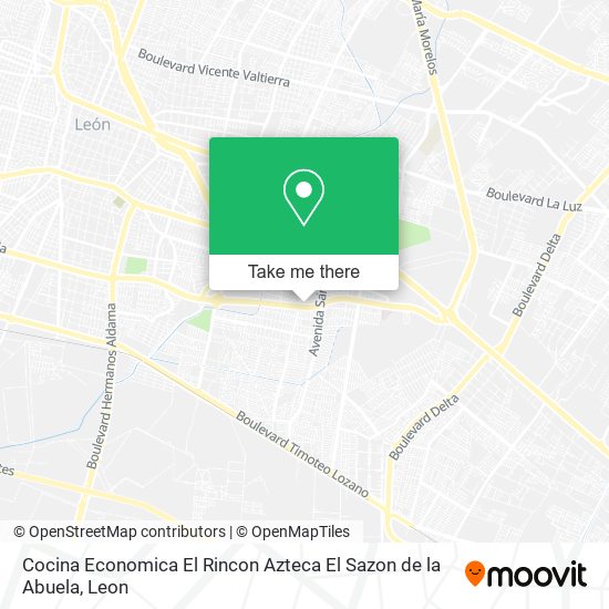 Cocina Economica El Rincon Azteca El Sazon de la Abuela map