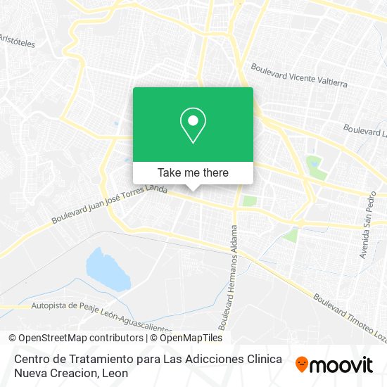 Centro de Tratamiento para Las Adicciones Clinica Nueva Creacion map