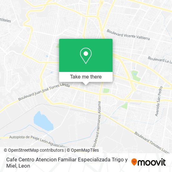 Cafe Centro Atencion Familiar Especializada Trigo y Miel map