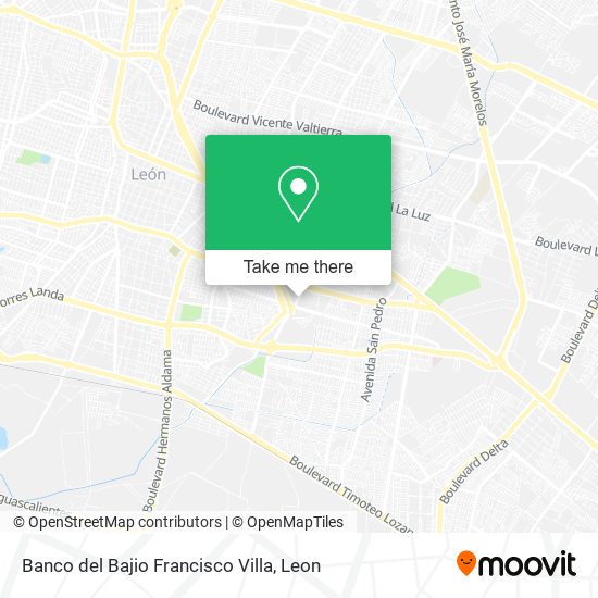 Mapa de Banco del Bajio Francisco Villa