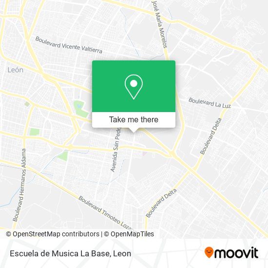 Mapa de Escuela de Musica La Base