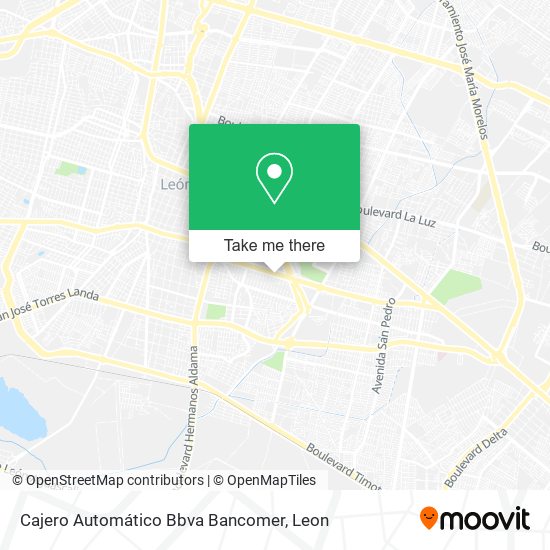 Mapa de Cajero Automático Bbva Bancomer