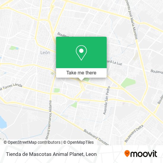 Mapa de Tienda de Mascotas Animal Planet