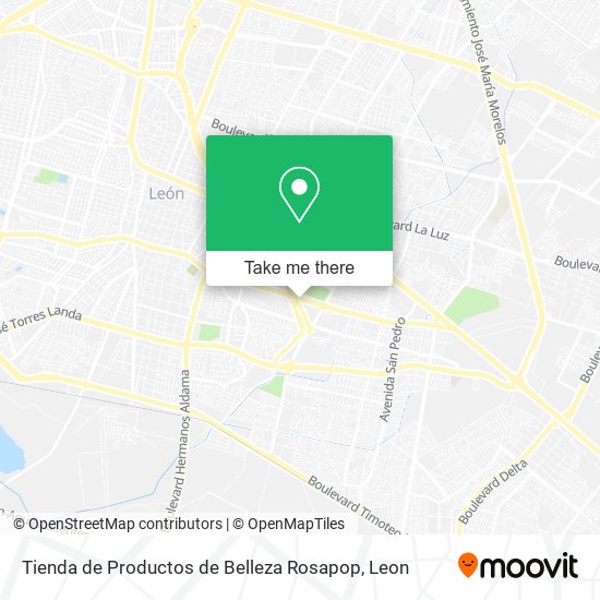 Tienda de Productos de Belleza Rosapop map