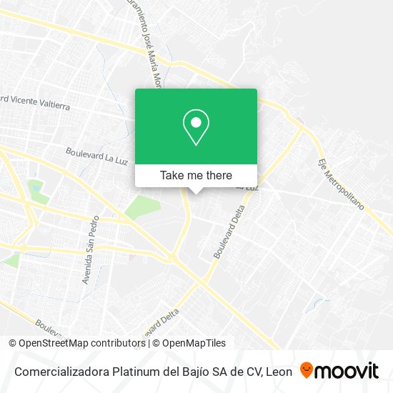 Mapa de Comercializadora Platinum del Bajío SA de CV