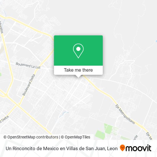 Mapa de Un Rinconcito de Mexico en Villas de San Juan