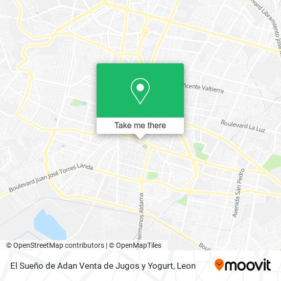 Mapa de El Sueño de Adan Venta de Jugos y Yogurt