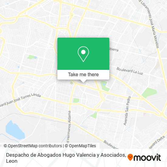 Despacho de Abogados Hugo Valencia y Asociados map