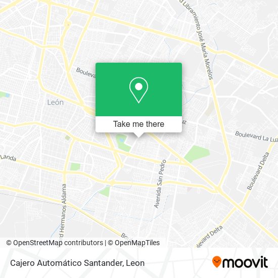 Cajero Automático Santander map