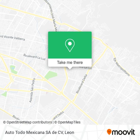 Mapa de Auto Todo Mexicana SA de CV