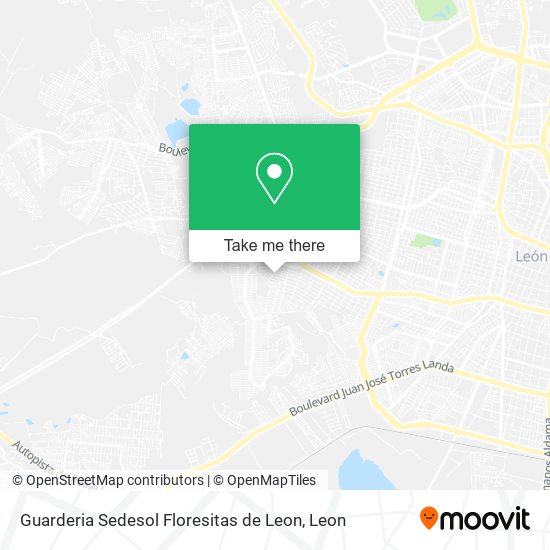 Guarderia Sedesol Floresitas de Leon map