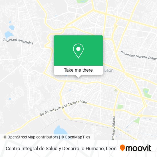 Mapa de Centro Integral de Salud y Desarrollo Humano