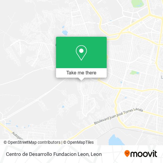 Mapa de Centro de Desarrollo Fundacion Leon