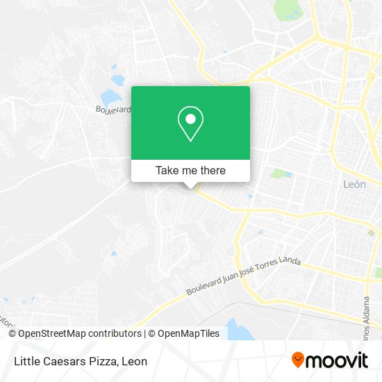 Little Caesars Pizza map