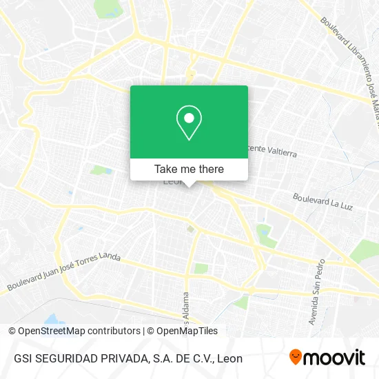 Mapa de GSI SEGURIDAD PRIVADA, S.A. DE C.V.
