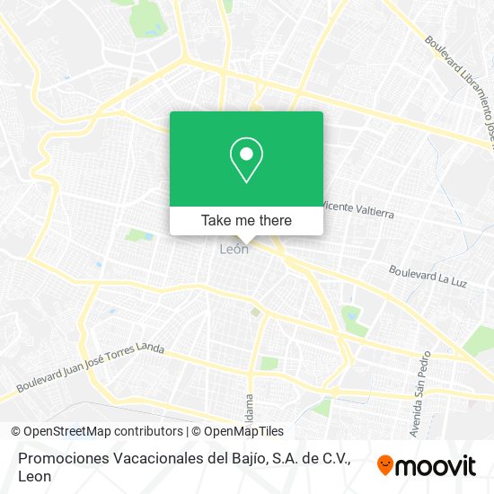 Promociones Vacacionales del Bajío, S.A. de C.V. map