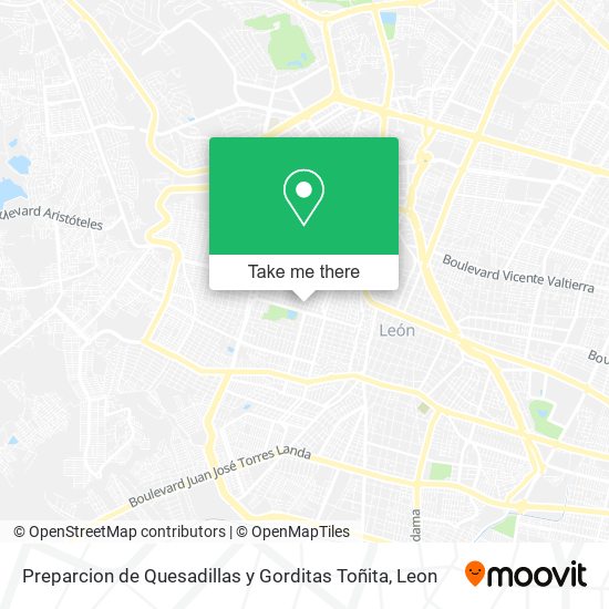 Preparcion de Quesadillas y Gorditas Toñita map