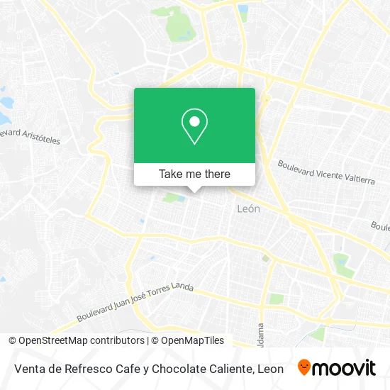 Mapa de Venta de Refresco Cafe y Chocolate Caliente