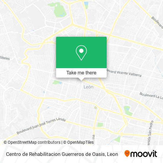 Centro de Rehabilitacion Guerreros de Oasis map