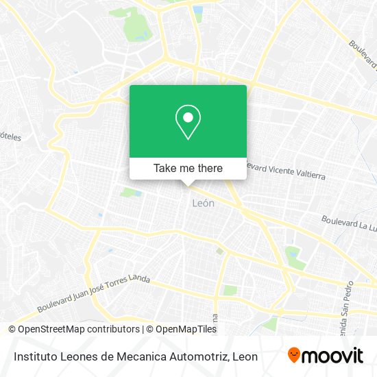 How to get to Instituto Leones de Mecanica Automotriz in León by Bus?