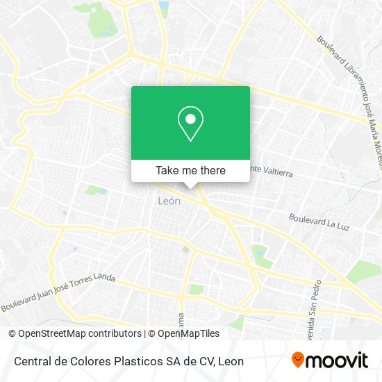 Central de Colores Plasticos SA de CV map