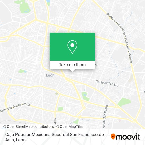 Caja Popular Mexicana Sucursal San Francisco de Asis map