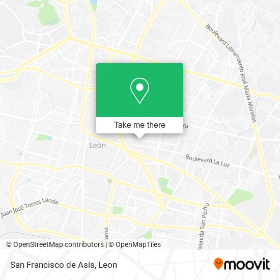 Mapa de San Francisco de Asís