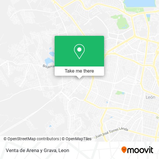 Mapa de Venta de Arena y Grava
