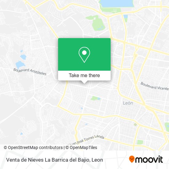 Venta de Nieves La Barrica del Bajio map