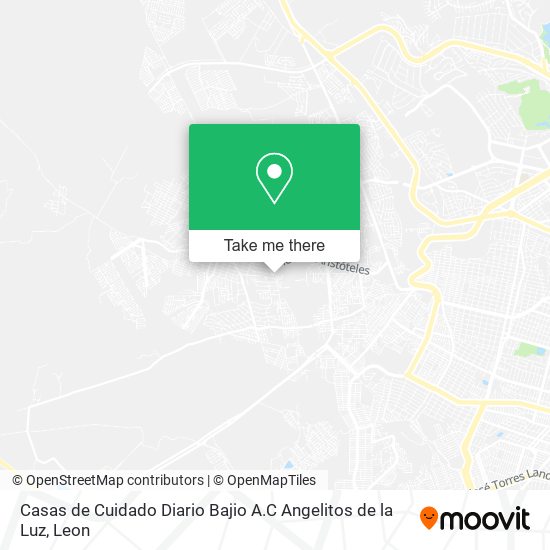 Mapa de Casas de Cuidado Diario Bajio A.C Angelitos de la Luz