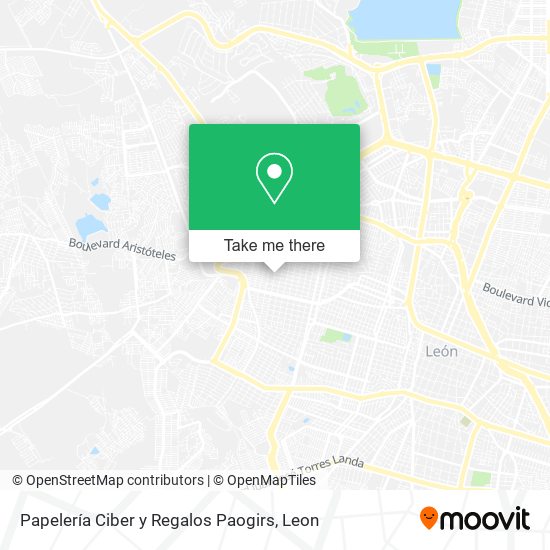 Mapa de Papelería Ciber y Regalos Paogirs