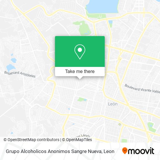 Grupo Alcoholicos Anonimos Sangre Nueva map