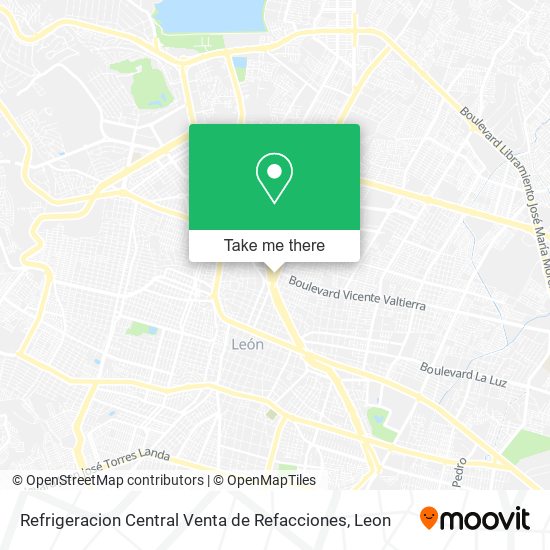 Refrigeracion Central Venta de Refacciones map