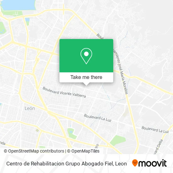 Mapa de Centro de Rehabilitacion Grupo Abogado Fiel