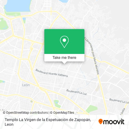 Templo La Virgen de la Espetuación de Zapopán map