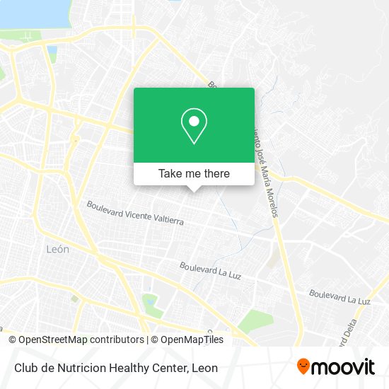 Mapa de Club de Nutricion Healthy Center