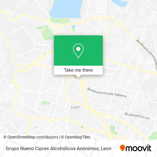 Mapa de Grupo Nuevo Cipres Alcohólicos Anónimos