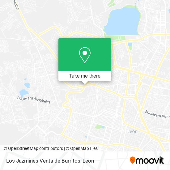 Mapa de Los Jazmines Venta de Burritos