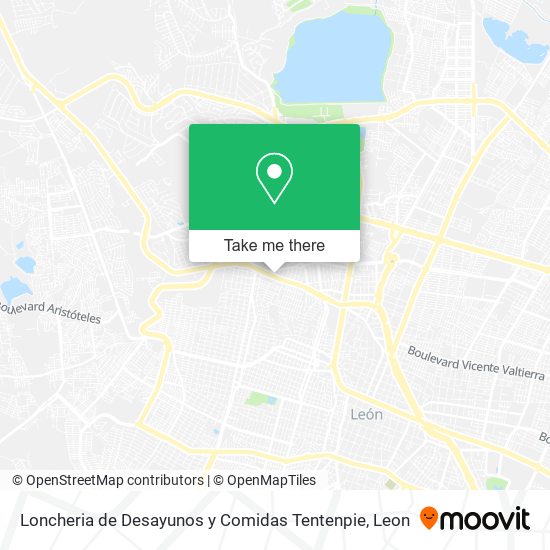 Loncheria de Desayunos y Comidas Tentenpie map