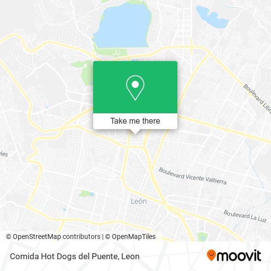 Comida Hot Dogs del Puente map