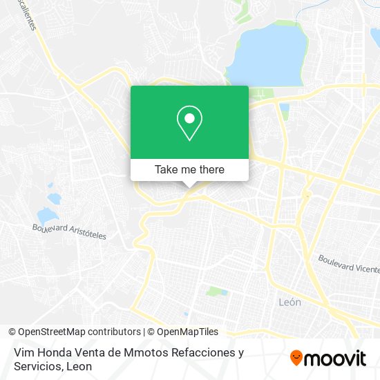 Mapa de Vim Honda Venta de Mmotos Refacciones y Servicios