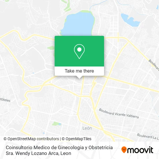 Mapa de Coinsultorio Medico de Ginecologia y Obstetricia Sra. Wendy Lozano Arca